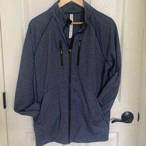 Men's Lululemon Shift Zip Up Jacket Heathered Inkwell; size L